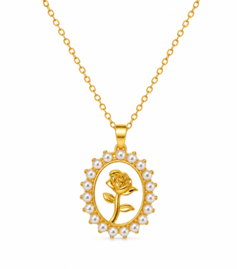Tulip Pearl Necklace