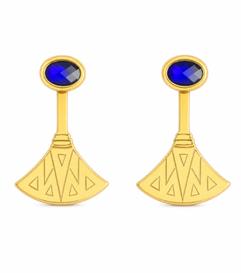 Blue Lotus Pharaoh Earrings