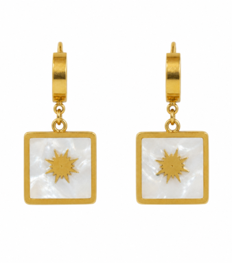 Sun in shell Earrings