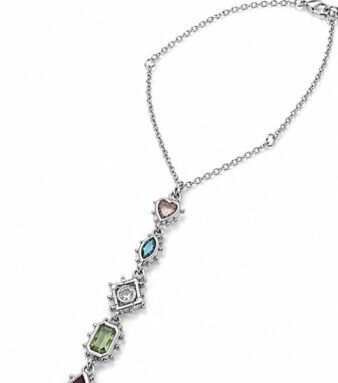 Silver Infinity Stones Necklace