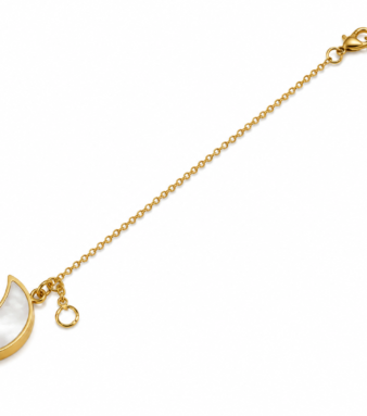 Half Moon White Stone Bracelet