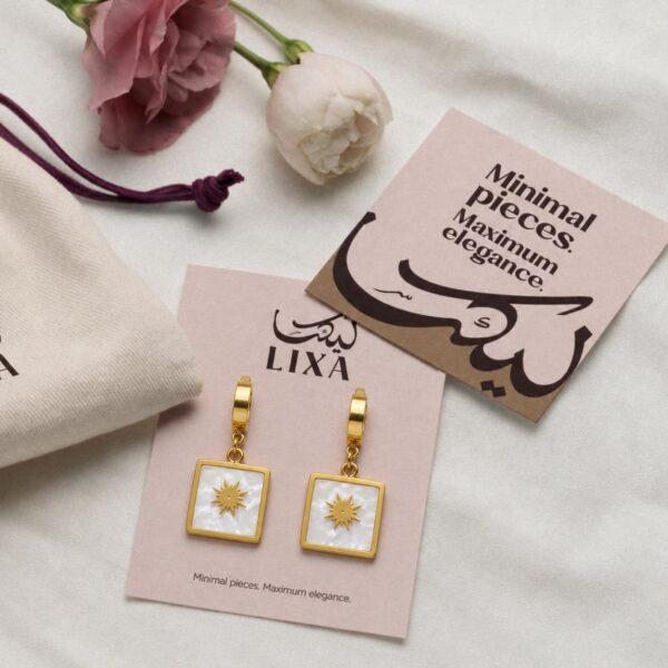 Sun in shell Earrings