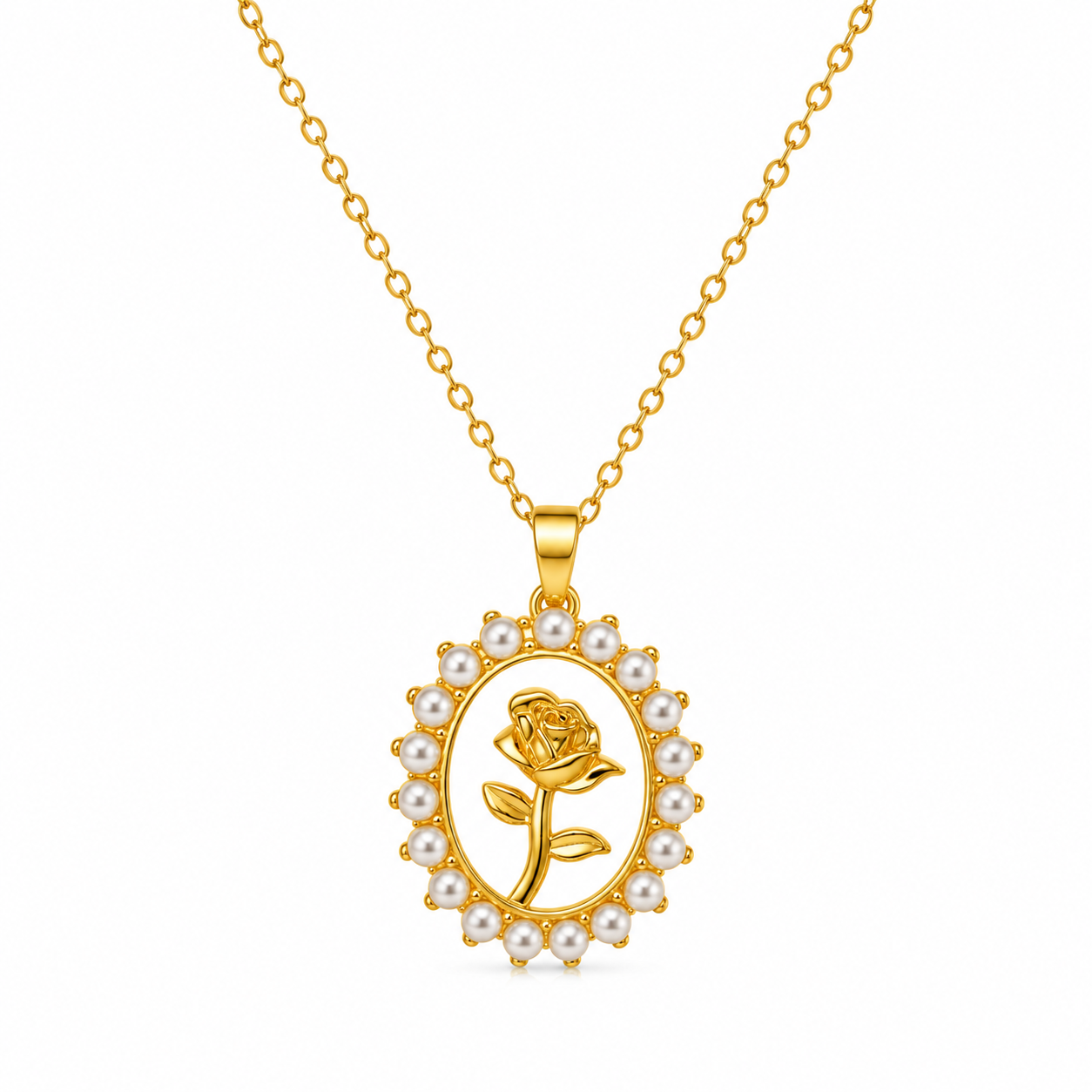 Tulip Pearl Necklace