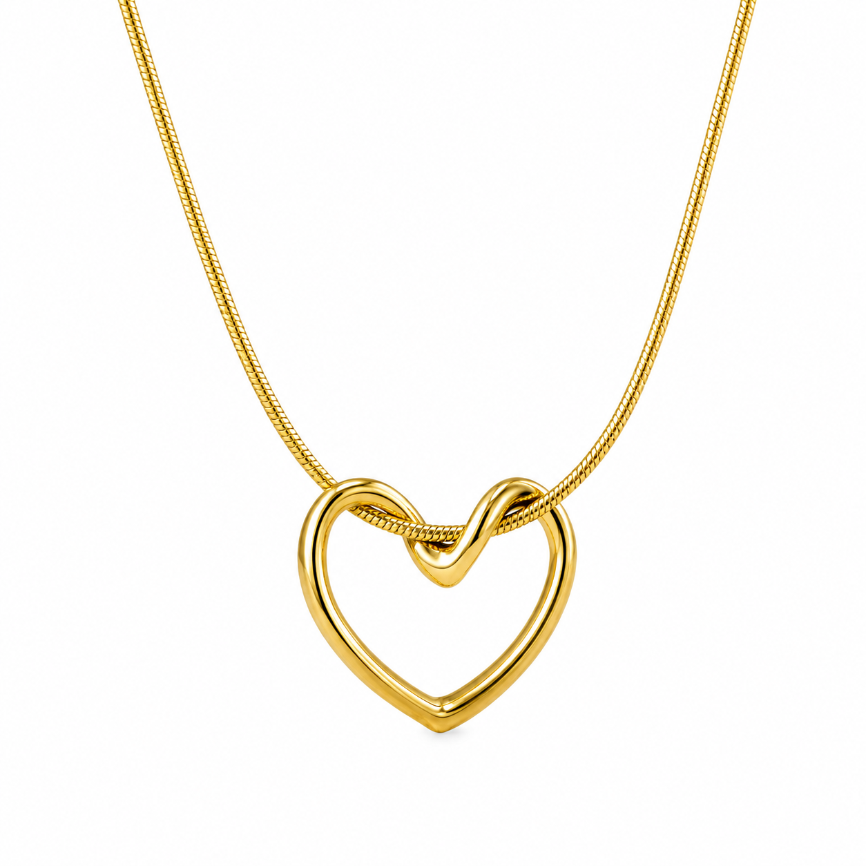 Hollow Heart Necklace