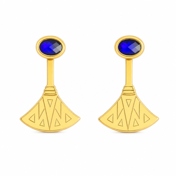 Blue Lotus Pharaoh Earrings