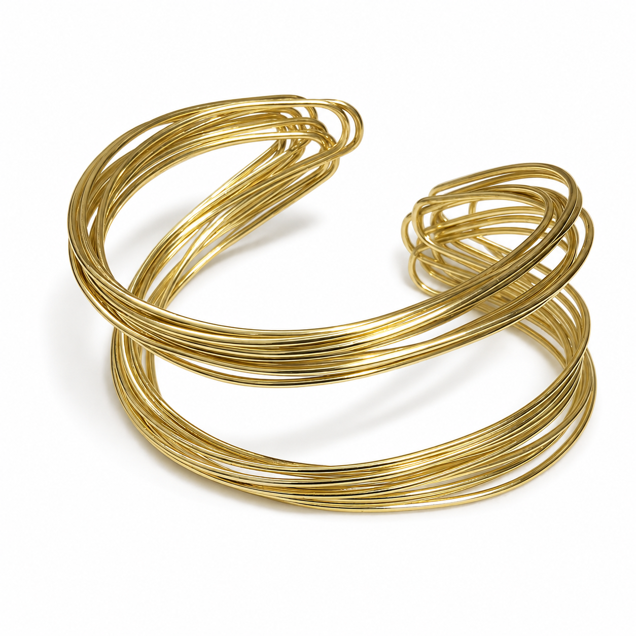 A bold woven-thread design with a wider silhouette for a distinctive everyday look.