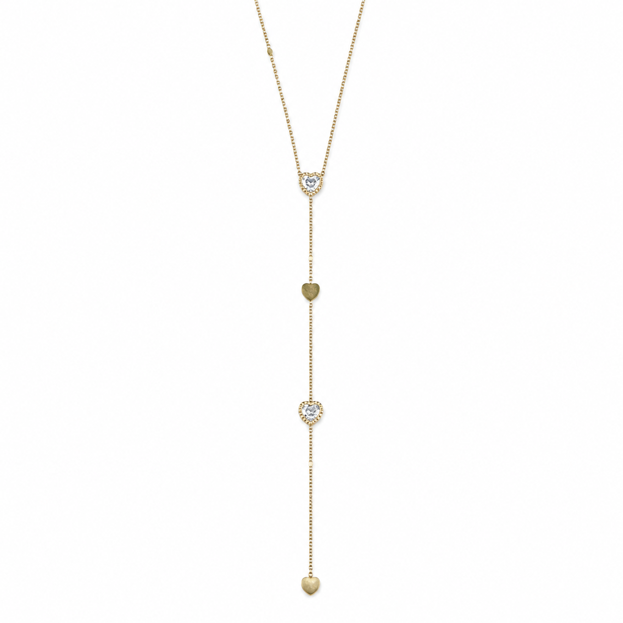 A bold curb-chain silhouette enhanced with sparkling stones for elevated glamour.