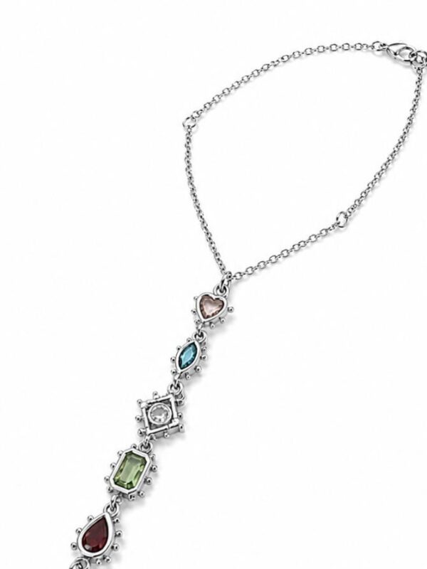 Silver Infinity Stones Necklace