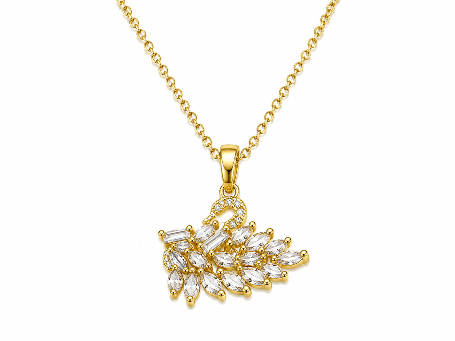 White Swarovski Necklace