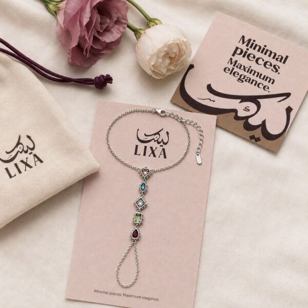 Silver Infinity Stones Necklace