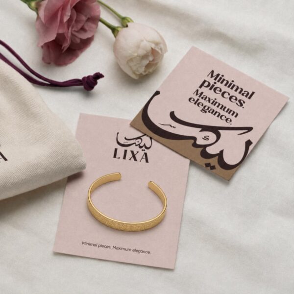 — A meaningful bracelet featuring Ayatul Kursi detailing in an elegant gold finish.